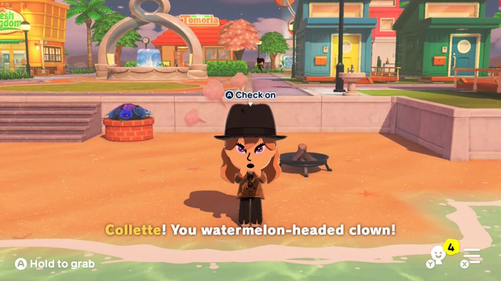 A Mii yells at the ocean after getting in a tomodachi life fight.