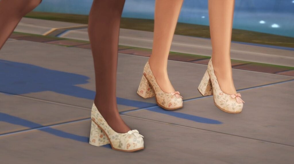 Free Couch, Pair Of Heels And Two Paid The Sims 4 Marketplace Releases 8 floral1