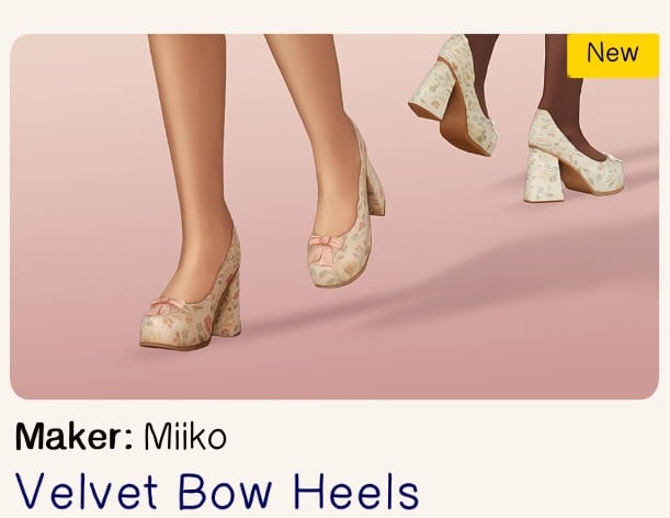 Free Couch, Pair Of Heels And Two Paid The Sims 4 Marketplace Releases 7 velvetbow
