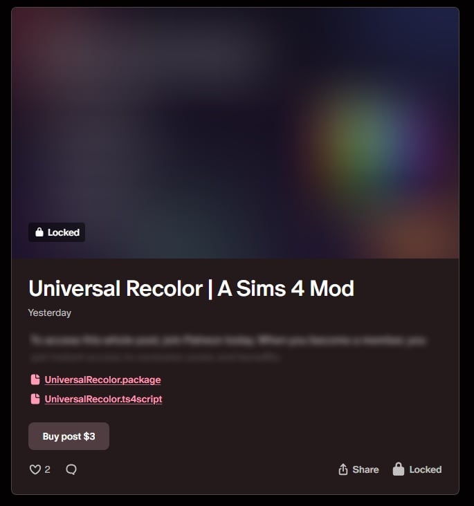 The Sims 4 Universal Recolor Mod by Jellypaws: Big Promises & A Permanent Paywall 5 AE5B7153 18C5 4021 B01B 913CAC60071B