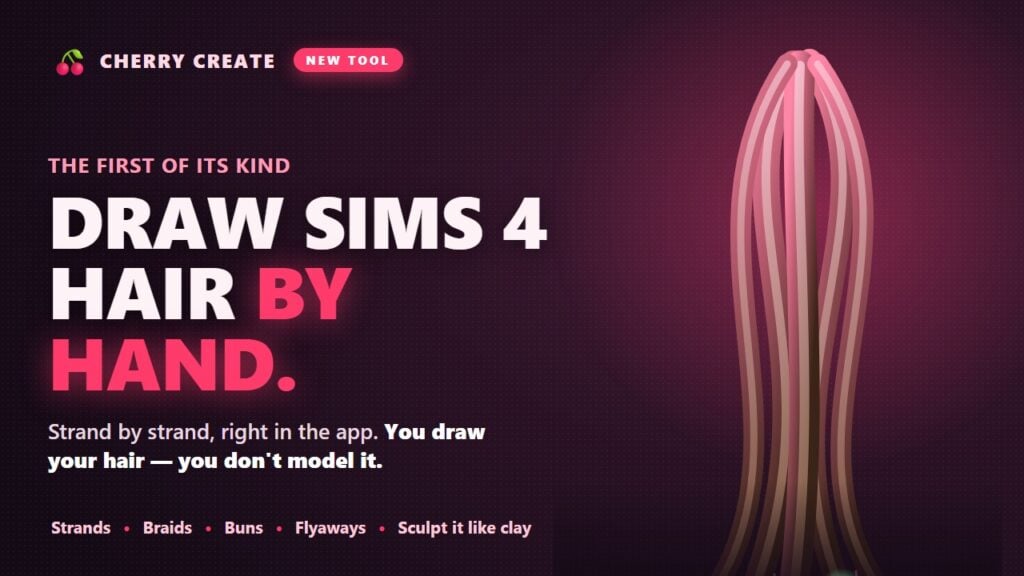 The Sims 4 Universal Recolor Mod by Jellypaws: Big Promises & A Permanent Paywall 6 CherryCreate Hair Patreon