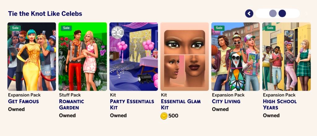 EA Promotes The Sims 4 Packs Through The Taylor Swift And Travis Kelce Wedding 2 Image 1 1