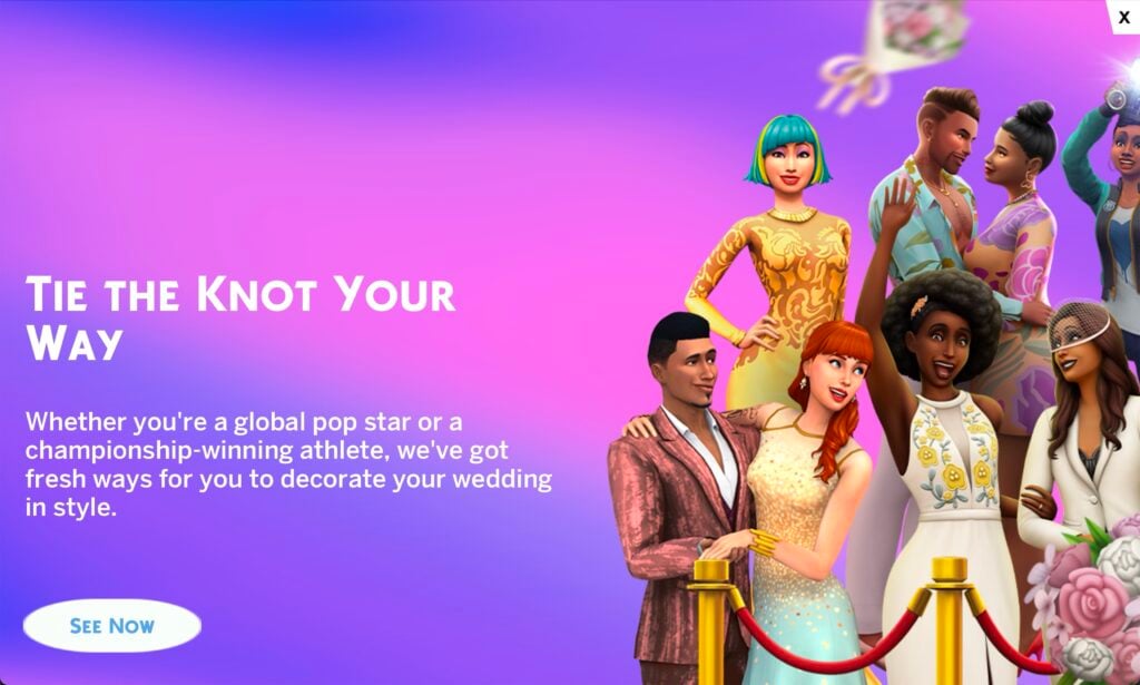 EA Promotes The Sims 4 Packs Through The Taylor Swift And Travis Kelce Wedding 4 Image 2 1