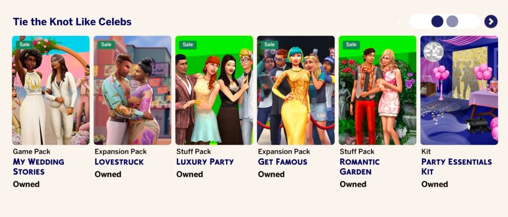 EA Promotes The Sims 4 Packs Through The Taylor Swift And Travis Kelce Wedding 3 Image 3