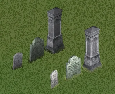 Urn/Tombstone Outdoors