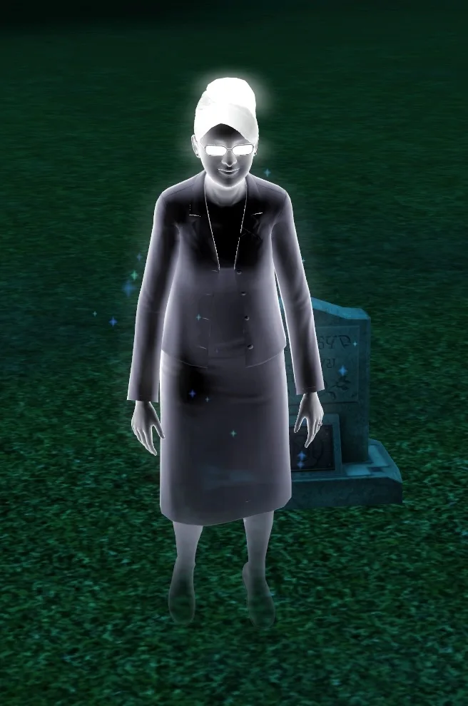 Ghost of a Sim who died by Old Age.