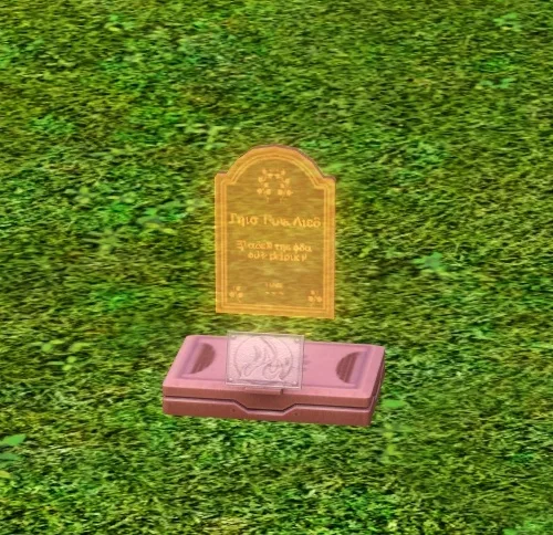 Medium futuristic gravestone