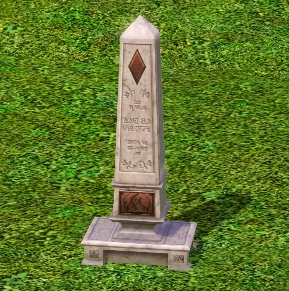 Large gravestone