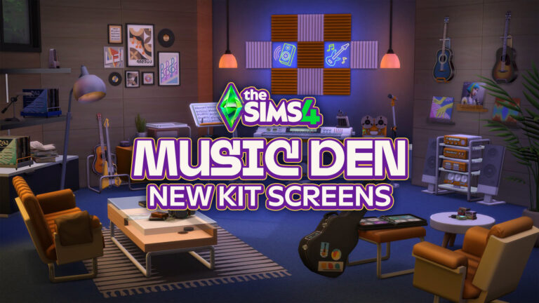 The Sims 4 Music Den Kit: Two New Official Screens