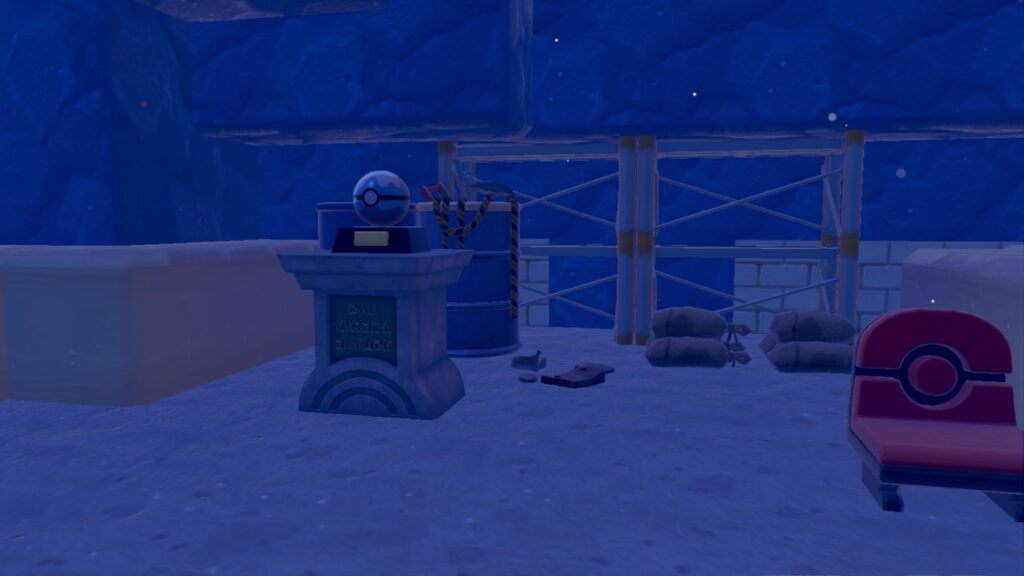 Pedestal with a Dive Ball on top