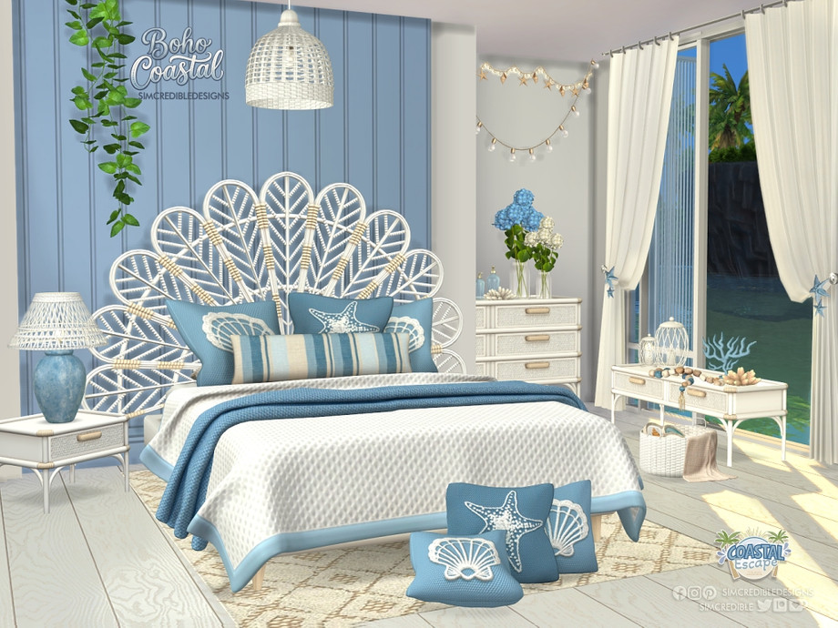 Sims 4 Summer Objects, CC, Build
