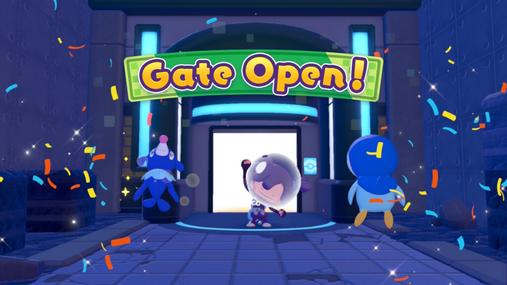 The story walkthrough of Bubbly Basin starts with opening the gate.
