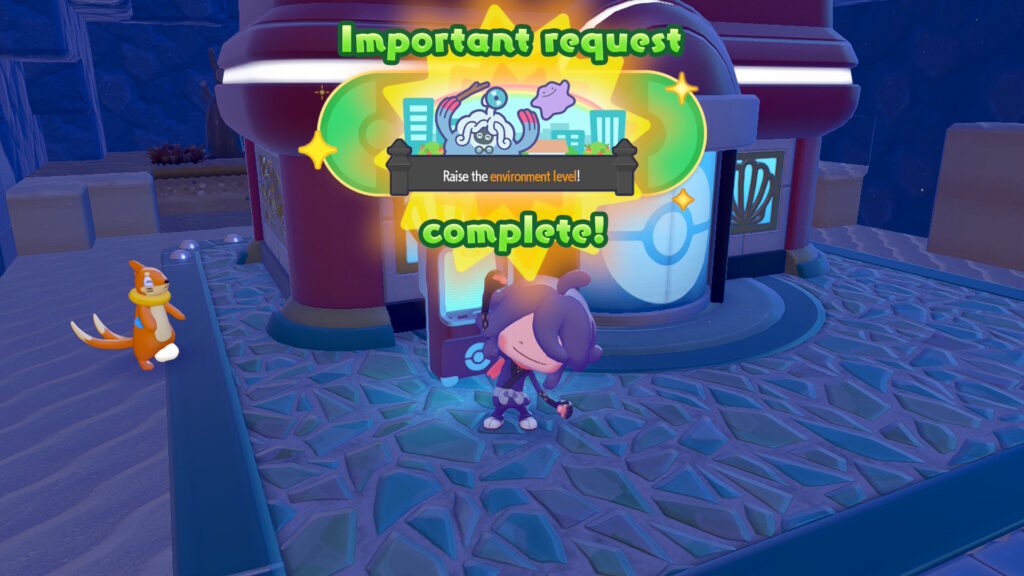 The end of the story walkthrough is reaching environment level five