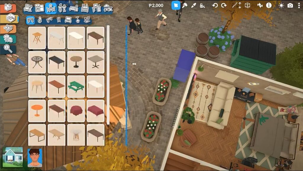 Paralives Resizable Catalogues feature expanding the Build Mode furniture menu.