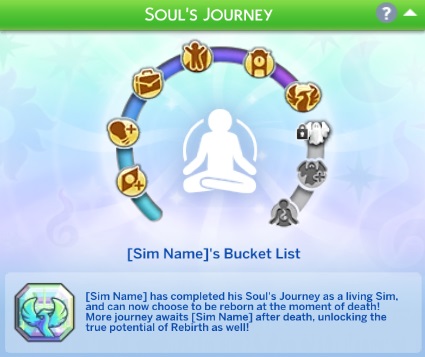 Alive Sim having completed their Soul's Journey