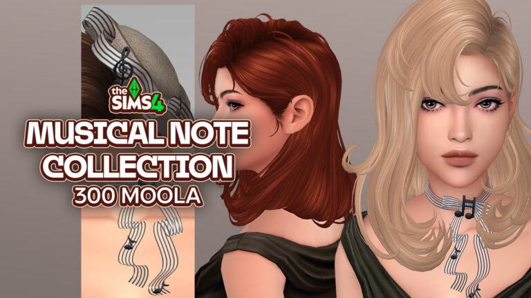 The Sims 4 Maker Pack Release: Musical Note Hairstyle Collection