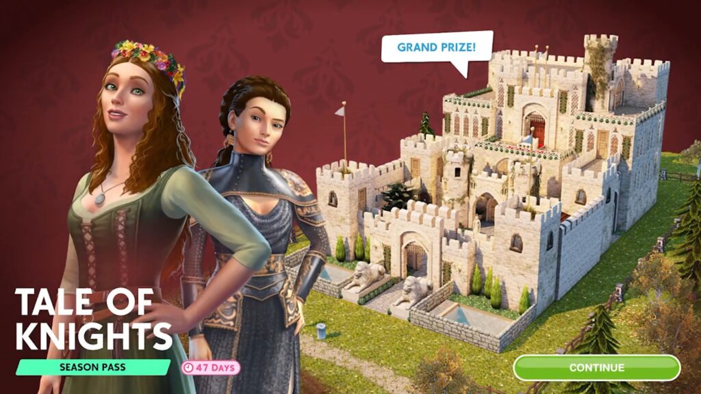 sims freeplay tales of knights season pass