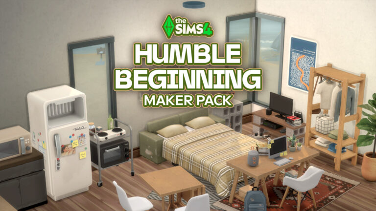 The Sims 4 Humble Beginning Maker Pack Now Available on The Marketplace
